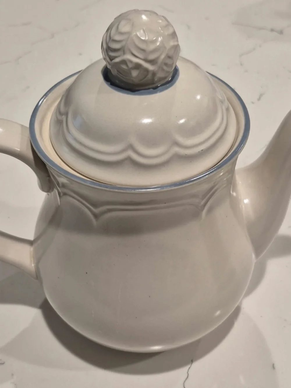 Cottage Core Cordella Bluet Teapot and Creamer